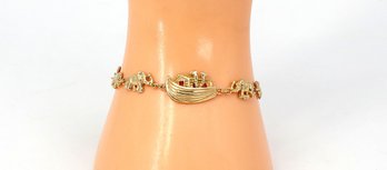 14kt. Yellow Gold Noahs Ark Bracelet - Shippable