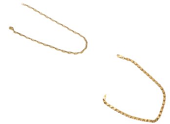 Two 14kt. Yellow  Gold Bracelets- Shippable