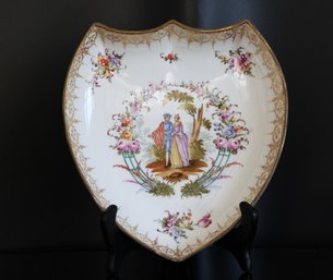 Dresden Leaf Shaped Porcelain Dish By Helen Wolfsohn - Shippable