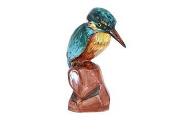 Faiencerie D' Art De Maticorne France Kingfisher Bird - Shippable