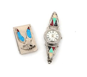 Vintage Collezio Watch And Money Clip- Shippable