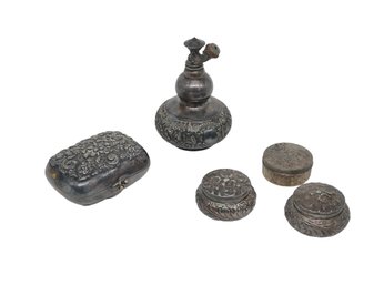 Antique Silver Plate Dresser Collection- Shippable