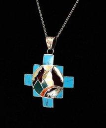 Chakana 950 Silver Pendant - Shippable