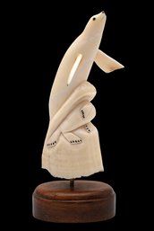 Signed By Alaskan Inuit Artist Chivly Chupak -hand Carved Seals- Shippable