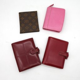 Vintage Leather Filofax And Mens Wallet-  Shippable