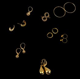 Collection Of 14kt Yellow GOLD Earrings- Shippable
