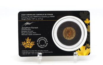 2016 Royal Canadian Mint 1/10 Oz GOLD Coin From The 'Call Of The Wild' Series-shippable