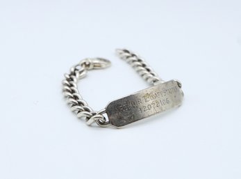 STERLING Silver ID Bracelet - Shippable