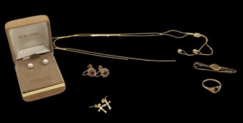 Vintage 14k GOLD Collection Of Jewelry - Shippable