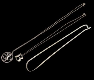 3 STERLING Silver Necklaces- Shippable