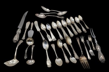 Vintage Collection Of Extra Serving Pieces Of STERLING Silver Utensils -shippable