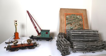 Vintage Lionel Trains And Lionel Pre War Tracks And Box - Shippable