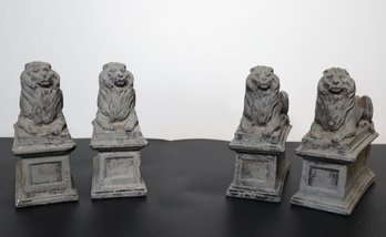 Two  Sets Of Vintage Public Library Cement Bookends- Shippable