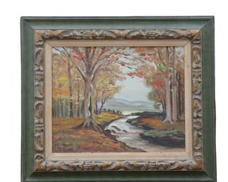 Robert Marc Landscape Oil On Canvas Signed