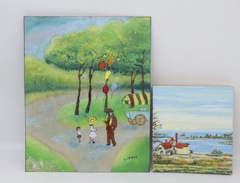 Huntington Bay Painting And Landscape Signed By Citron-shippable