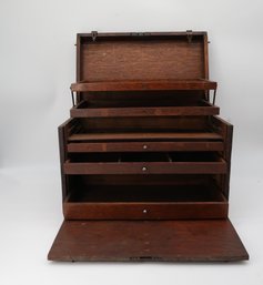 Gideon Sibley Dental Depot Mahogany Cabinet - Rare Find