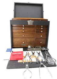 FANTASIC! Vintage H. Gerstner & Sons Traveling Dental Tool Cabinet