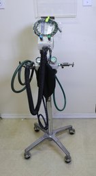 Belmed PC-7 Nitrous Oxide Flowmeter System On Rolling Stand