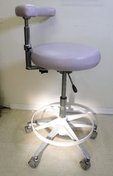 Perch Dental Assistant Stool With A Round Seat And Adjustable Body Support