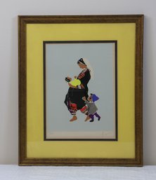 Signed And Titled Serigraph By Dustin Yellin