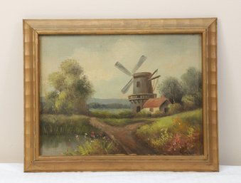 Vintage Original Oil Painting On Canvas Signed