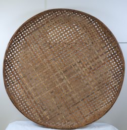 Vintage Bamboo Winnowing Basket -shippable