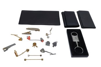 Tie Clips, Tie Pins, Mercedes Key Chain, Cuff Links, Key Chains And Pouches-shippable