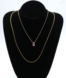 14k Yellow Gold Necklaces - Shippable