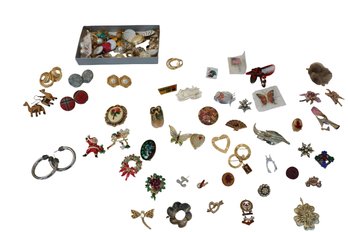 Vintage Collection Of Costume Earrings- Shippable
