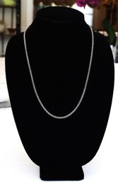 Vintage Sterling Silver Rope Necklace - Shippable