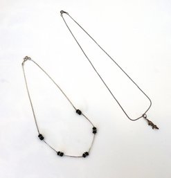 Vintage Sterling Silver Necklaces With Alligator -shippable