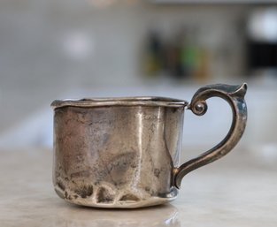 Vintage Lullaby Sterling Silver Baby Cup- Shippable