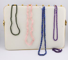 Nephrite, Pink Quartz, Lapis, Amethyst- Shippable