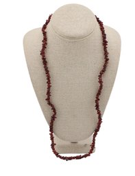 Polished Garnet Necklace- Shippable
