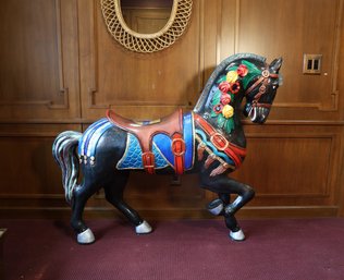 Large Decorative Hand Painted Horse