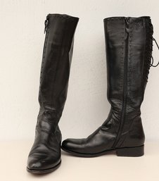 Vintage Knee High French SOFT Leather  Boots -SHIPPABLE