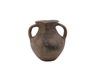 HANS DYNASTY Black Pottery Amphora Pouring Vessel Shaped With Handles