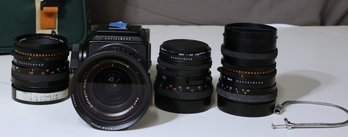 Vintage Carl Zeiss And Hasselblad  Camera, Lens Collection With Canon Bag