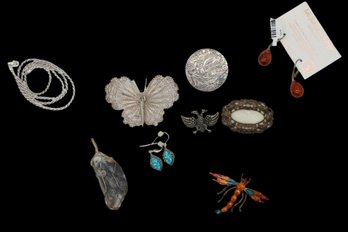 Collection Of Sterling Silver Jewelry