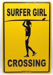 Vintage Surfer Girl Sign -shippable