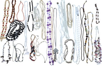 Vintage Collection Of Beaded /shell Necklaces- Shippable