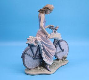 'Biking In The Country' Llardo Figurine -SHIPPABLE