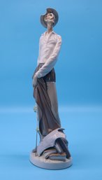 Vintage Lladro Don Quixote  Figurine Standing Up With Sword