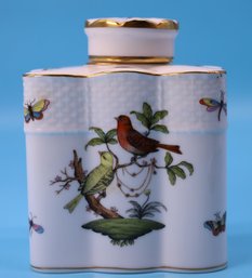 Vintage Herend Rothschild Bird Tea Caddy