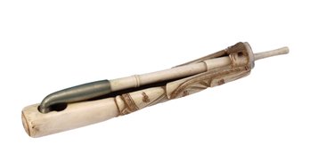 19th Century Fabulous Japanese Pipe Case And Pipe