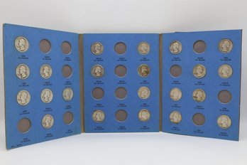 22 -Whitman Coin Folder Containing A Partial Collection Of Washington Silver Quarters Dated From 1946 To 1959