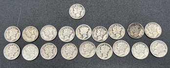 Silver Mercury Dime Collection