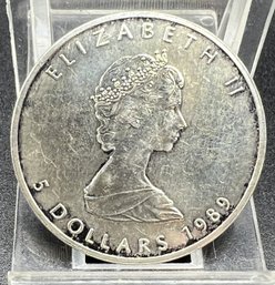1982 Canada 1 Oz Fine Silver Five Dollar Coin