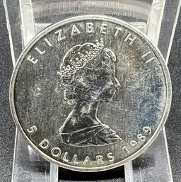1989 Canada One Dollar Silver Five Dollar Coin