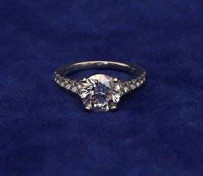 PREVIEW Is Available!  Gorgeous Near Perfect 14K White GOLD 2.22CT Natural DIAMOND Ring